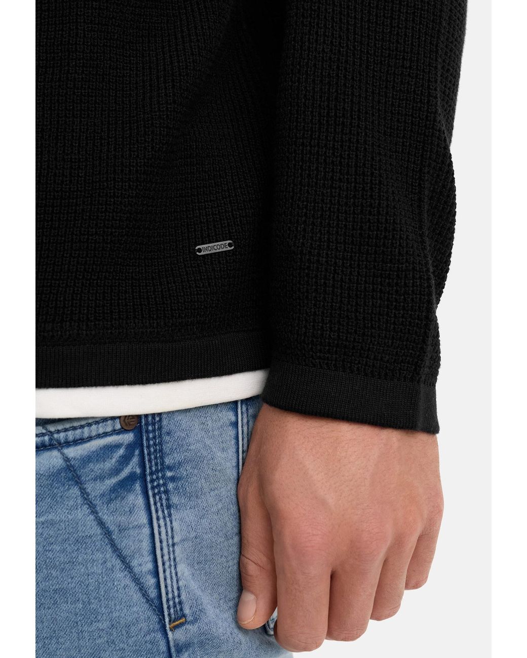INDICODE Pullover Villads in Black für Herren
