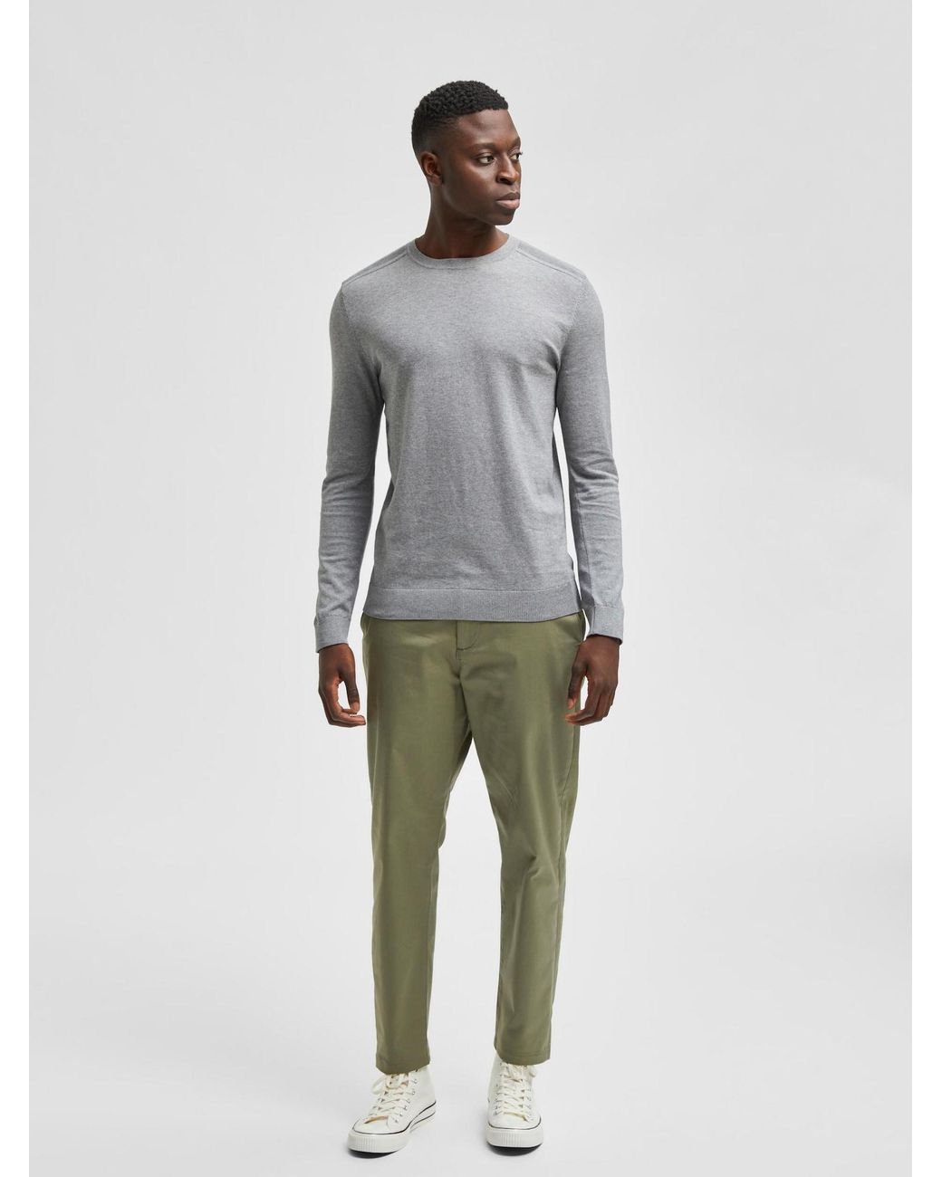 SELECTED Pullover 'berg' in Gray für Herren