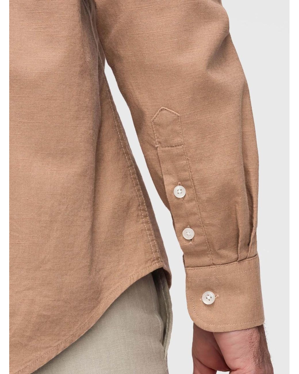 Ombre Hemd in Natural für Herren