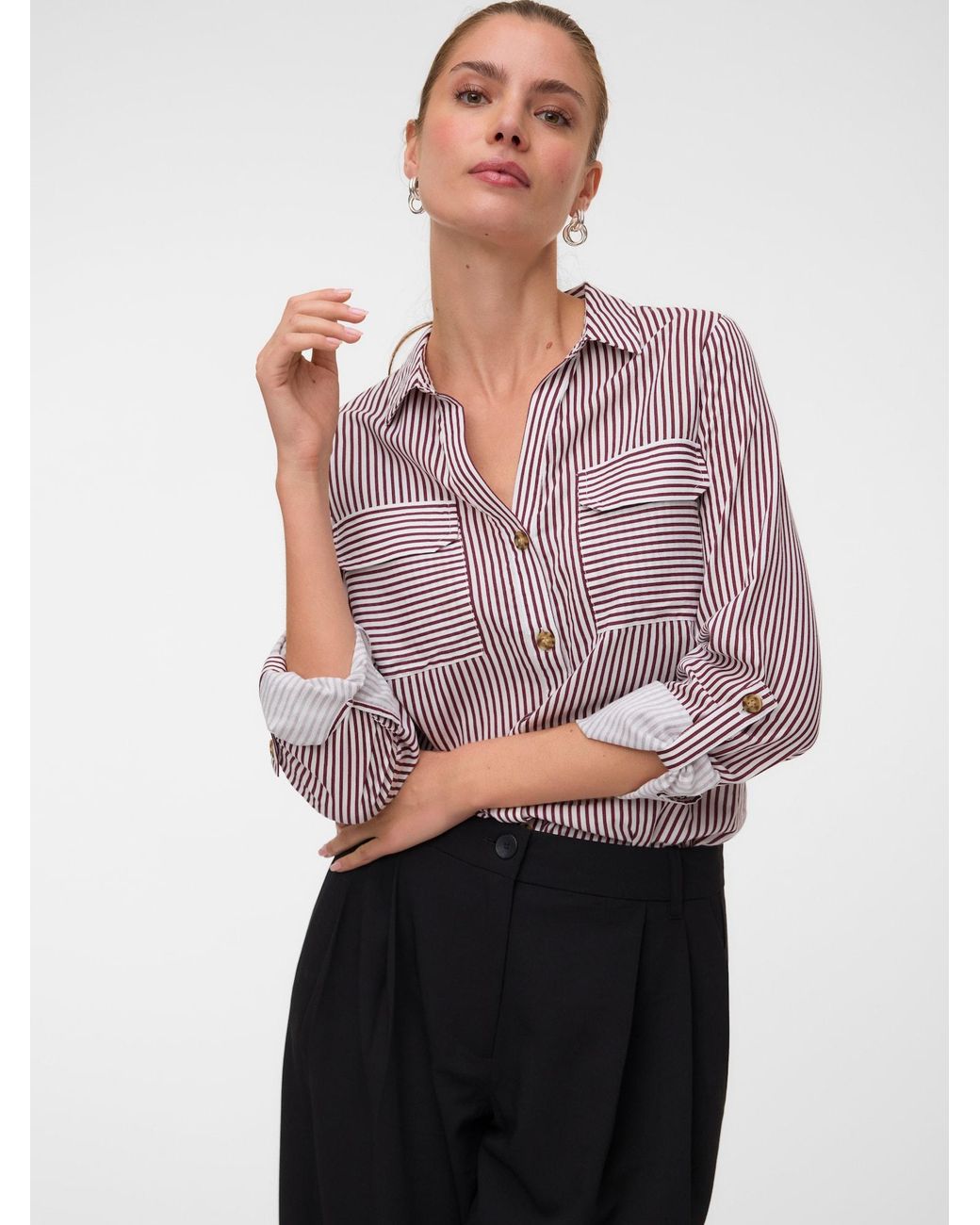 Vero Moda Purple Bluse Vmbumpy