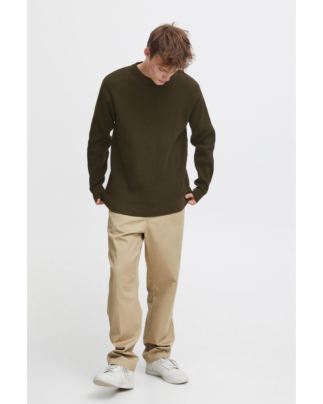 Solid Pullover Hami in Green für Herren