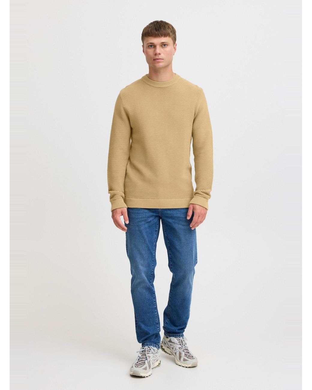 Solid Pullover Valencia in Natural für Herren