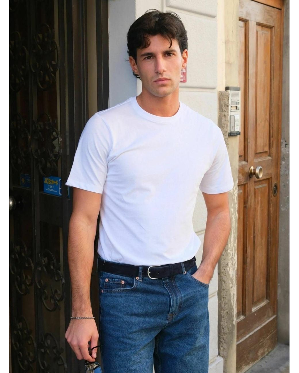 TeeShoppen T-Shirt Basic in White für Herren