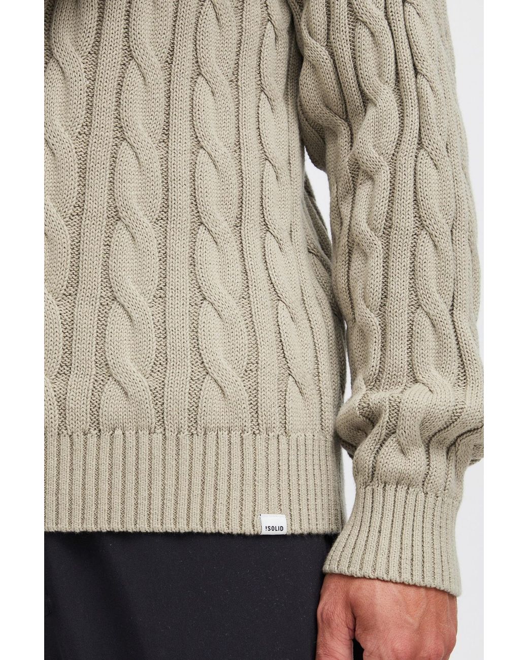 Solid Pullover in White für Herren