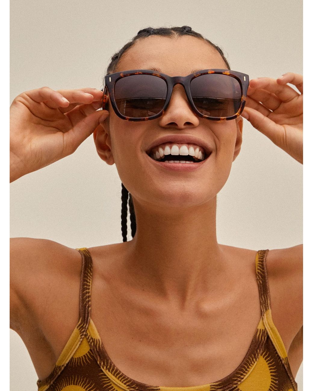 Pilgrim Sonnenbrille Katya in Brown für Herren