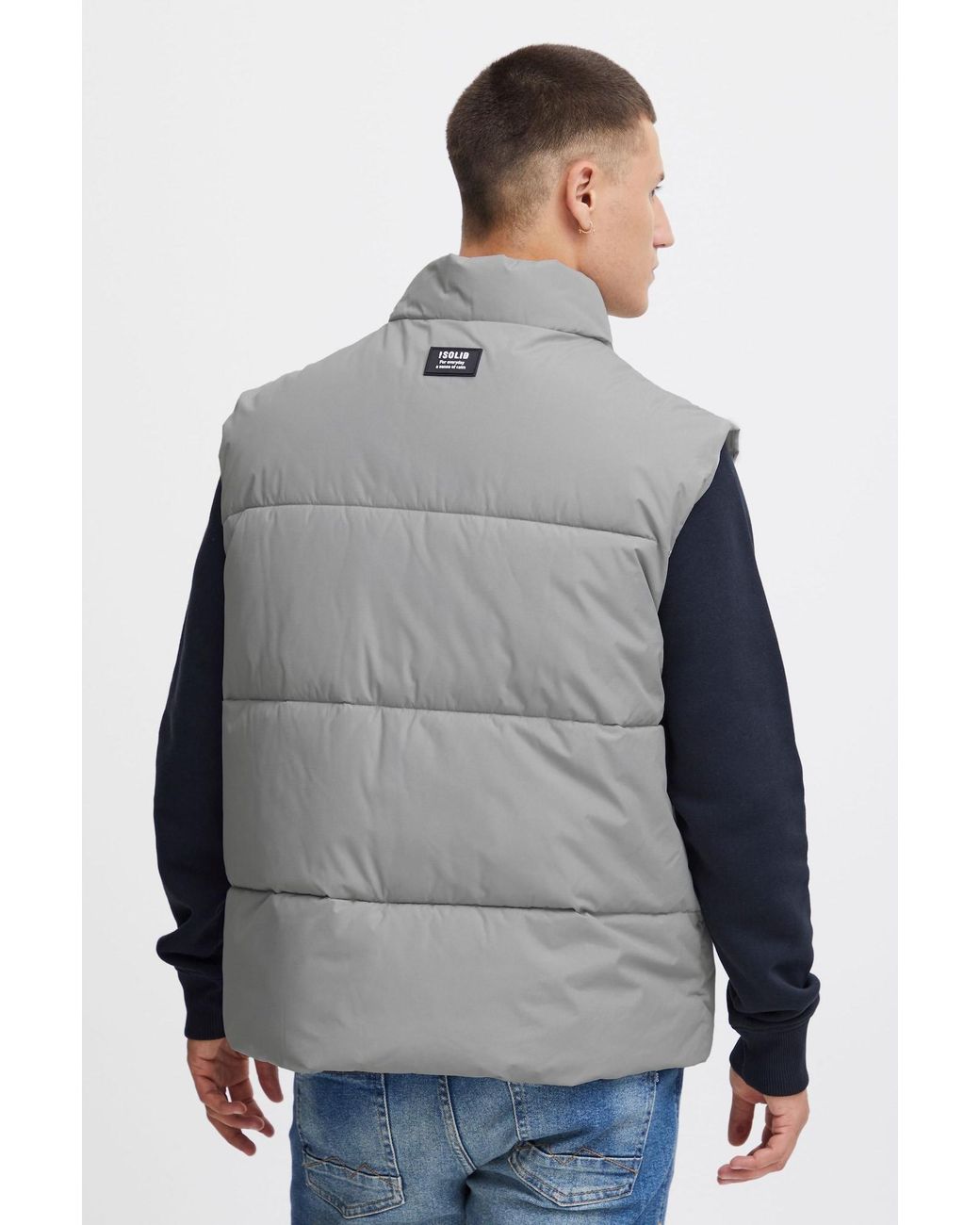 Solid Weste in Gray für Herren