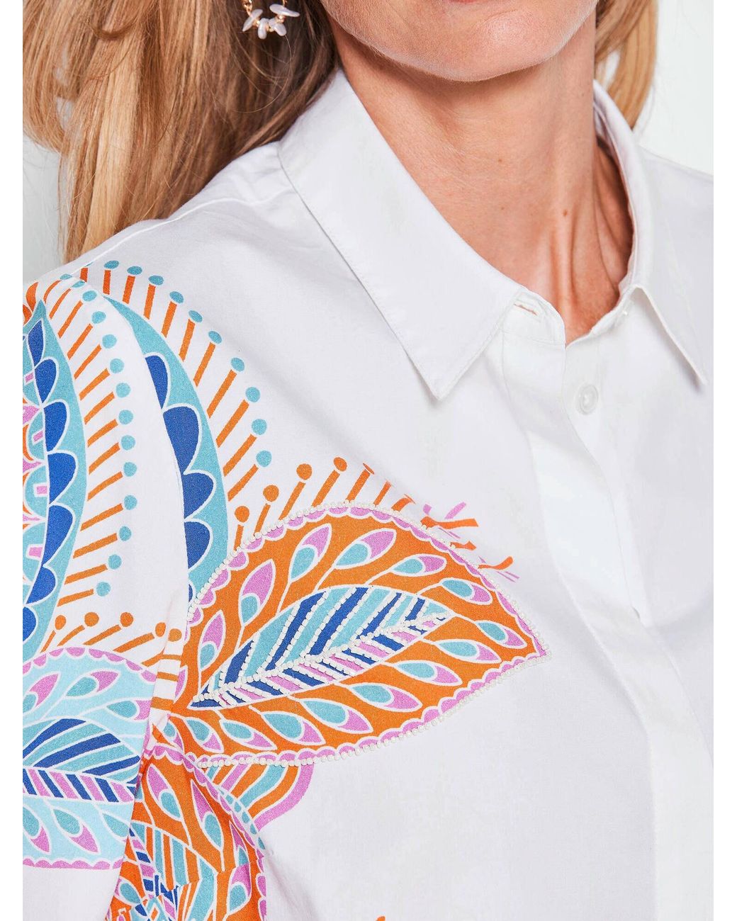 Goldner White Bluse