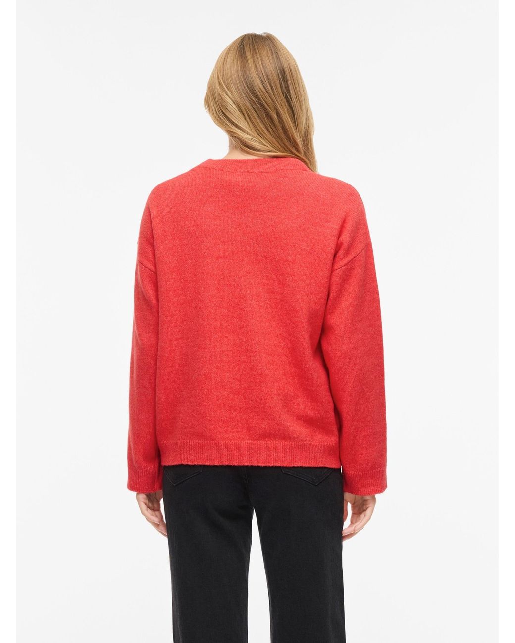 Vila Red Pullover Viliga