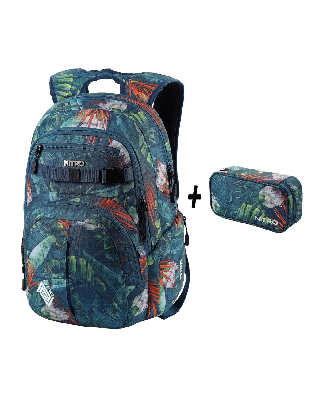 Nitro Rucksack Set Chase in Blue für Herren