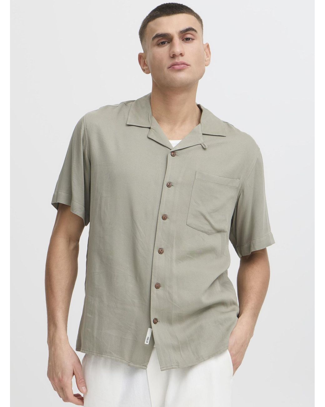 Solid Kurzarmhemd Sdpablo in Gray für Herren