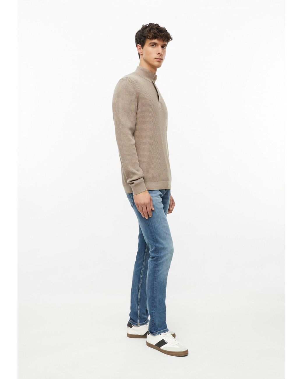 S.oliver Pullover in Natural für Herren