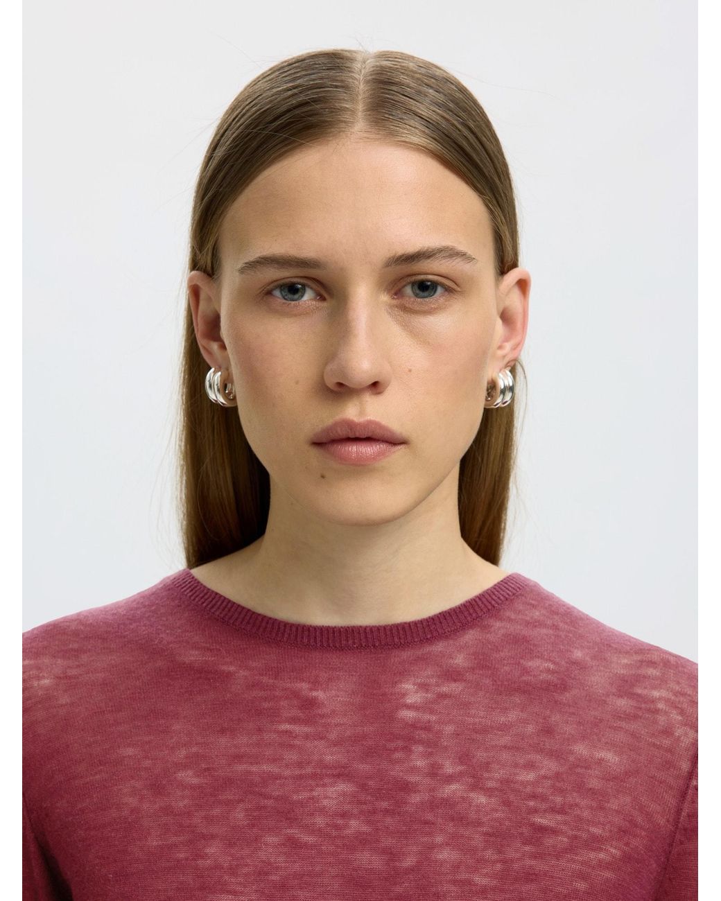SELECTED Red Pullover Slwvendy