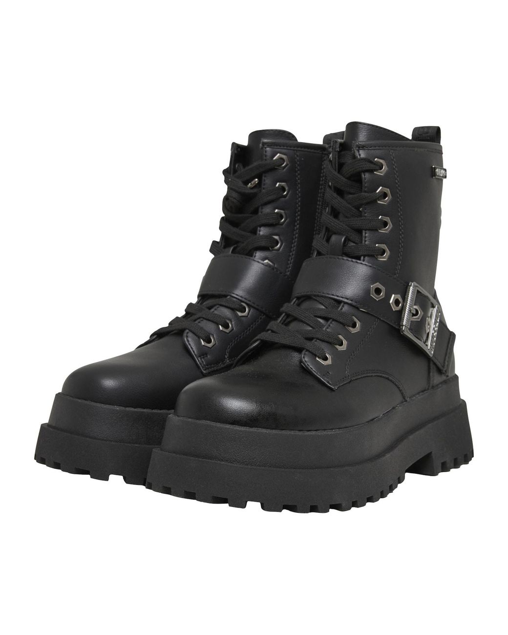 Buffalo Black Schnürstiefelette Pluto