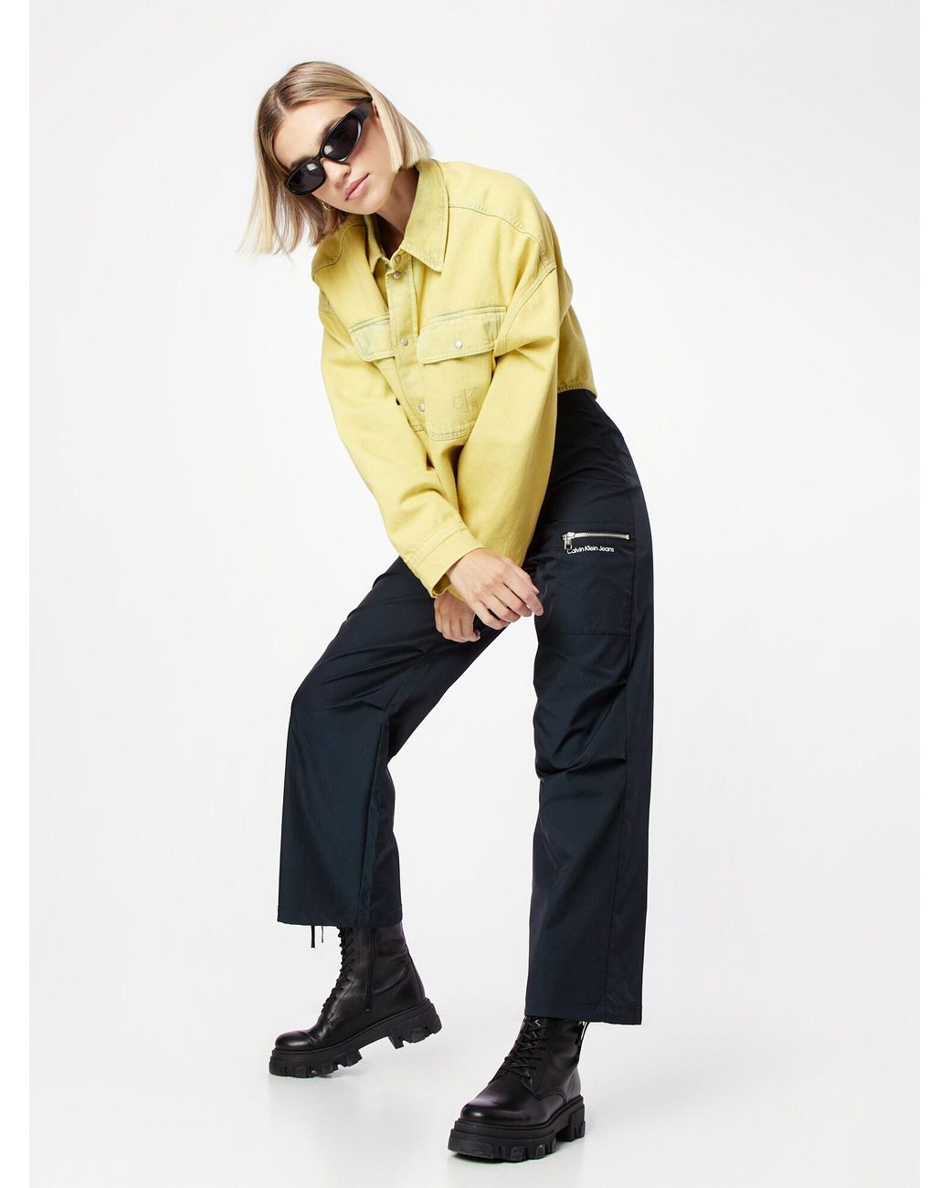 Calvin Klein Jacke in Gelb | Lyst DE