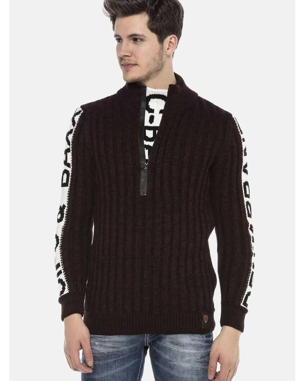 Cipo & Baxx Pullover in Black für Herren