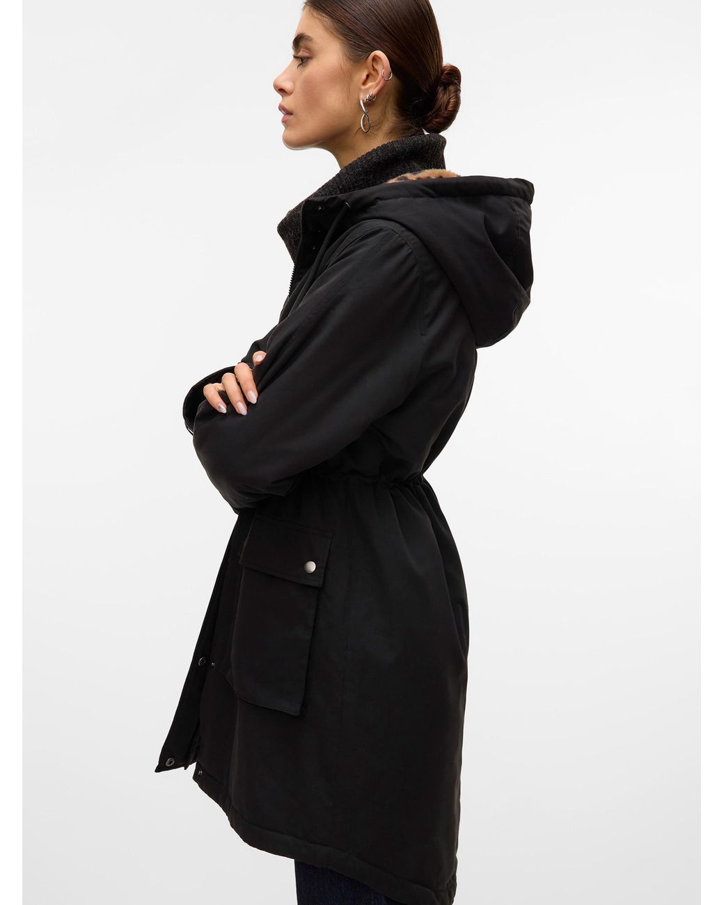 Vero Moda Black Parka Vmsavanne
