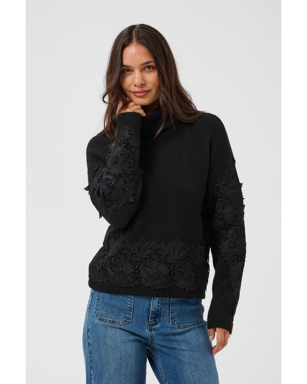 Kaffe Black Pullover Siff