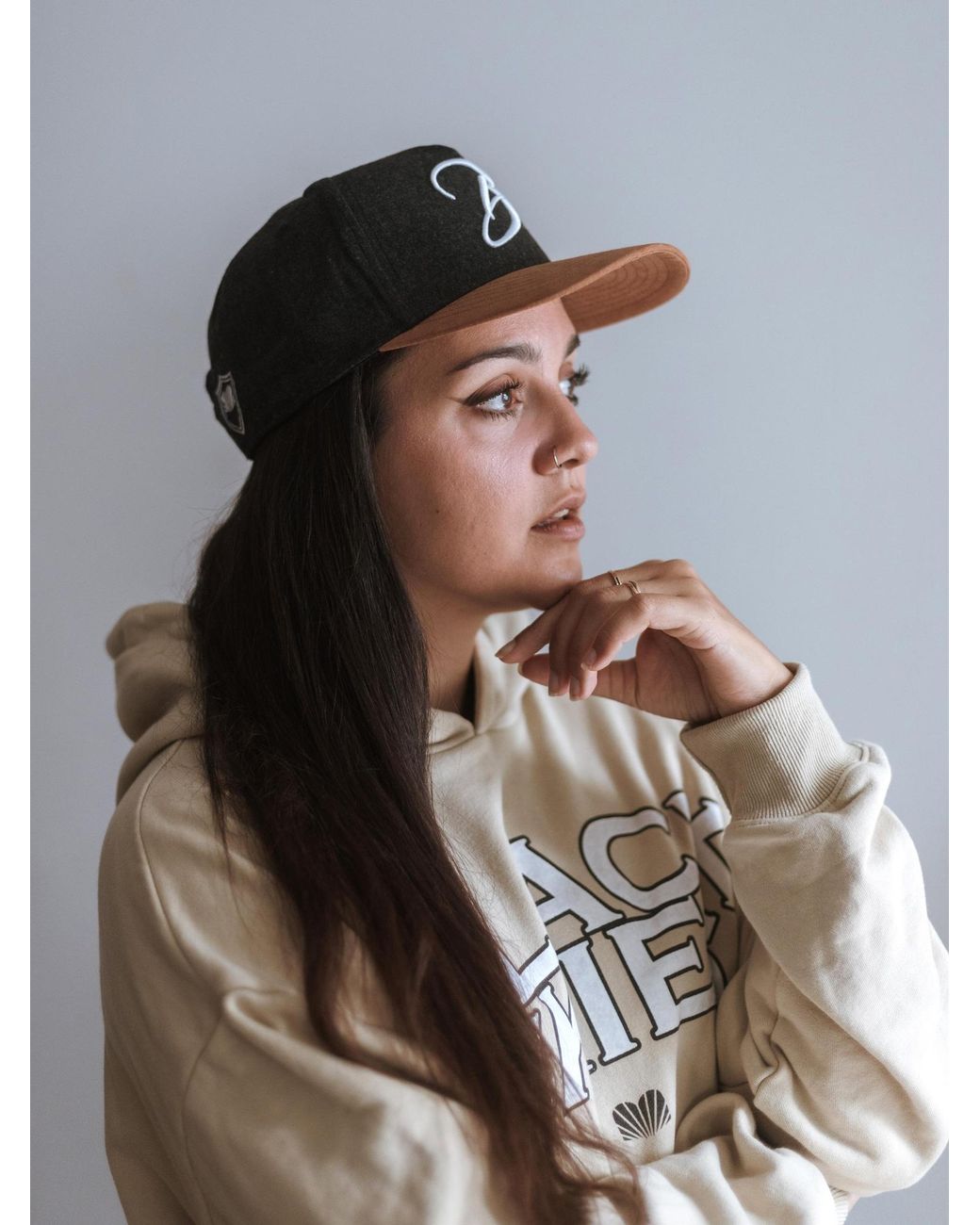 Blackskies Cap B Script in Blue für Herren