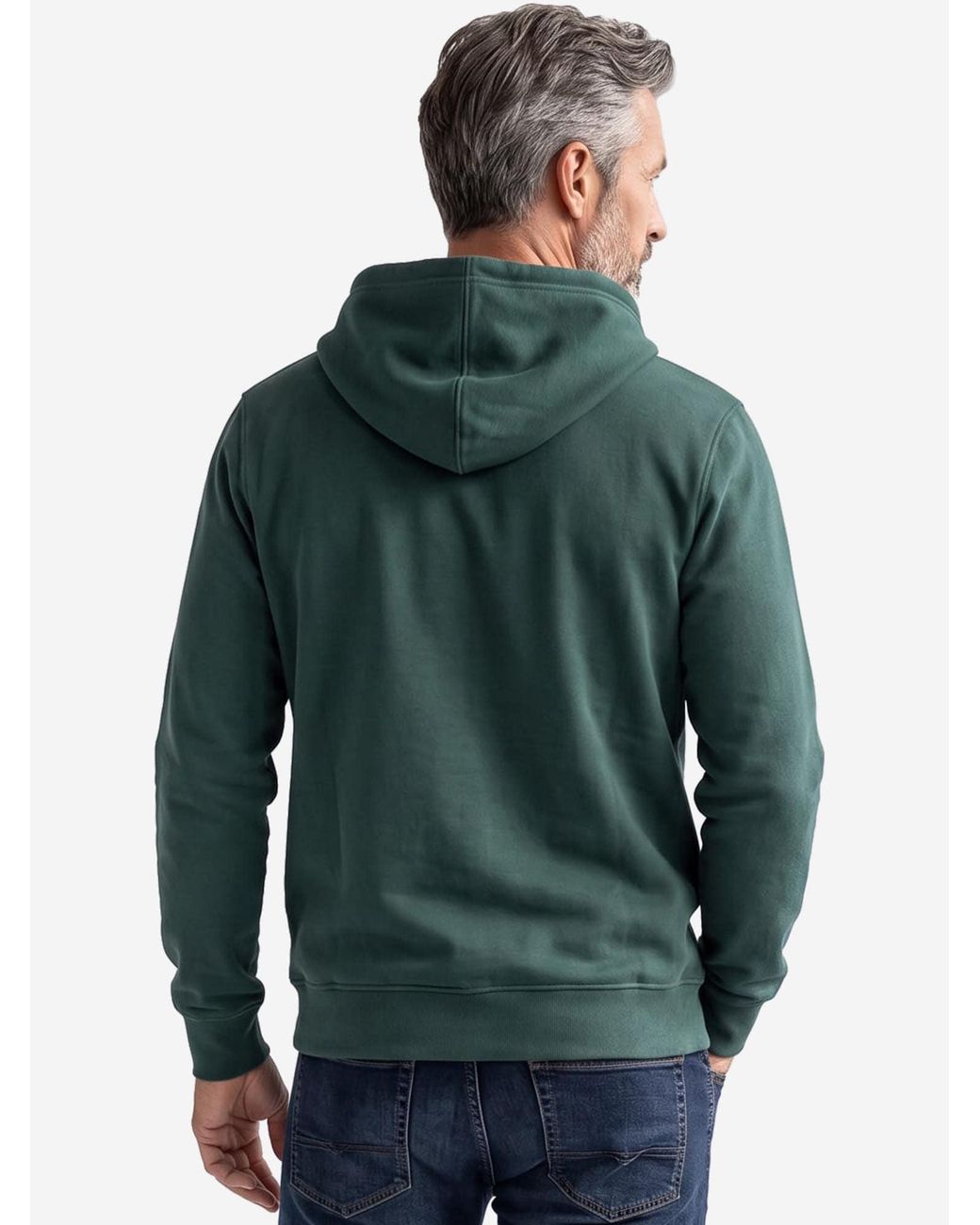 Redmond Sweatjacke Basic in Green für Herren