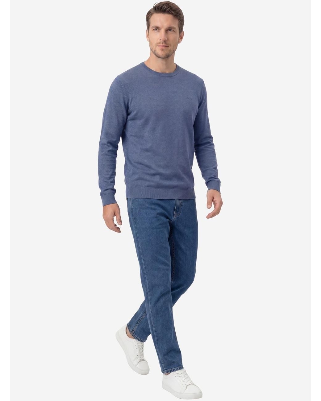 S.oliver Oliver Pullover Basic in Blue für Herren