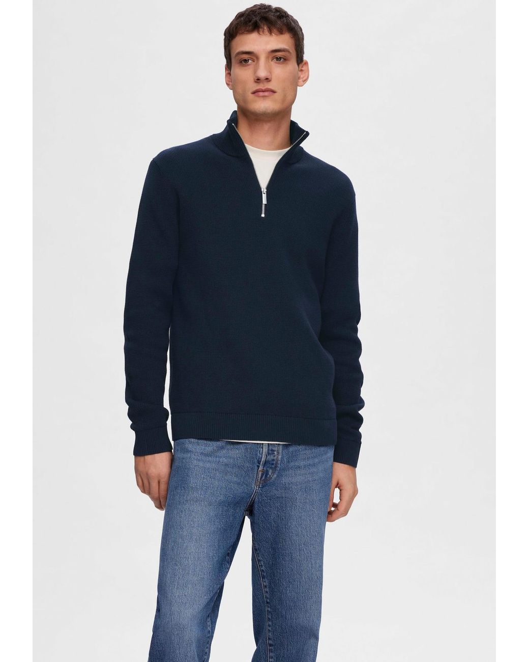 SELECTED Pullover Slhdane in Blue für Herren