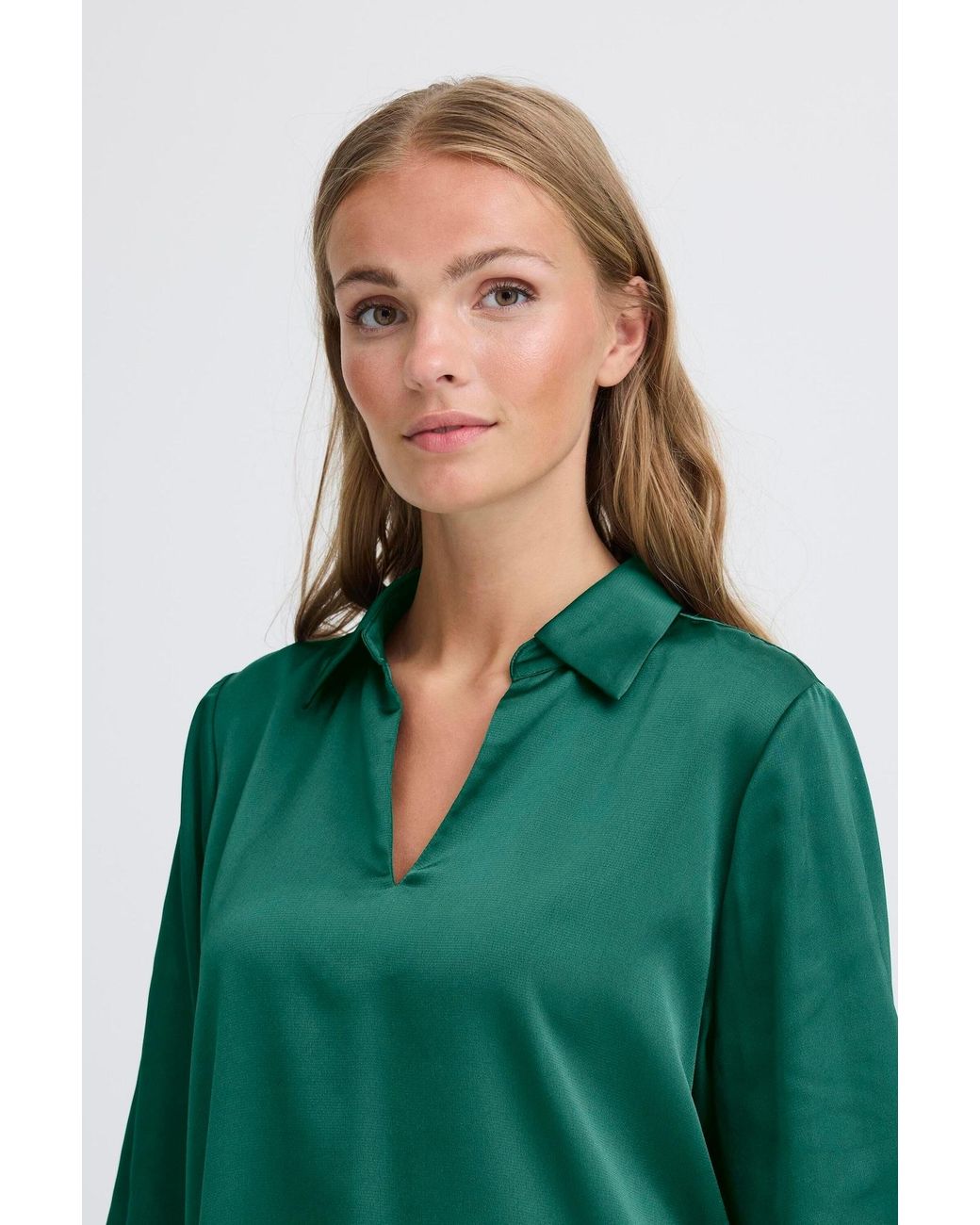 Ichi Green Bluse