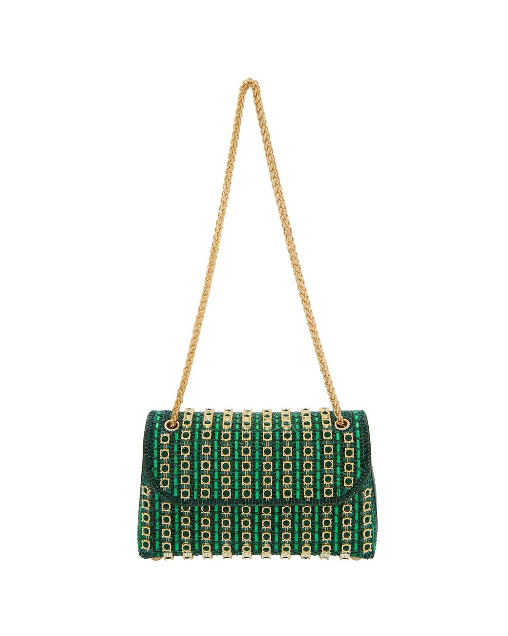 faina Green Clutch
