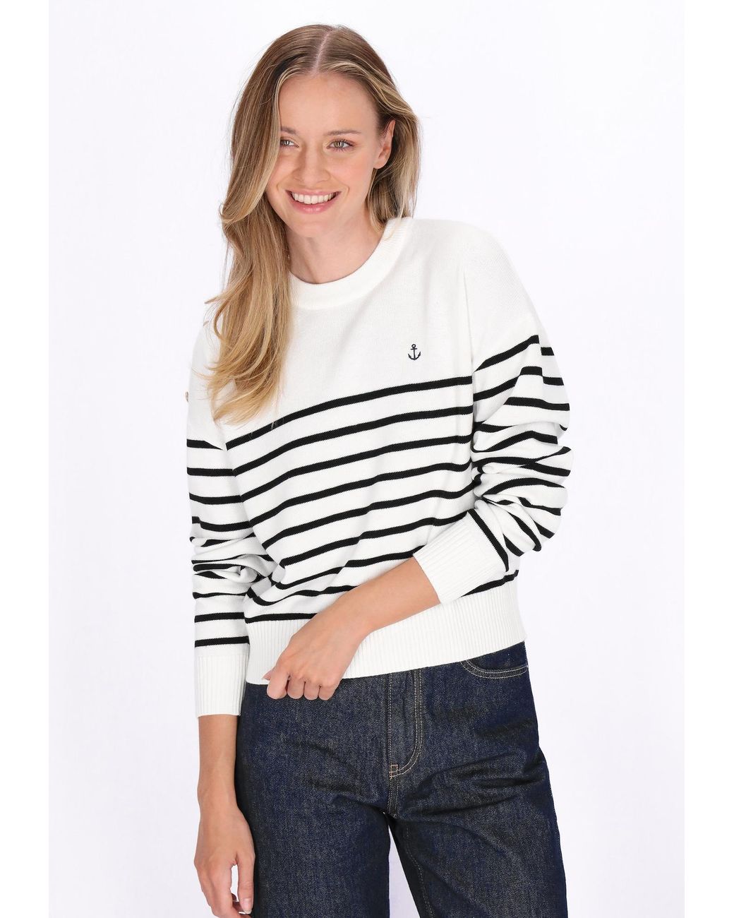 DreiMaster Maritim White Pullover