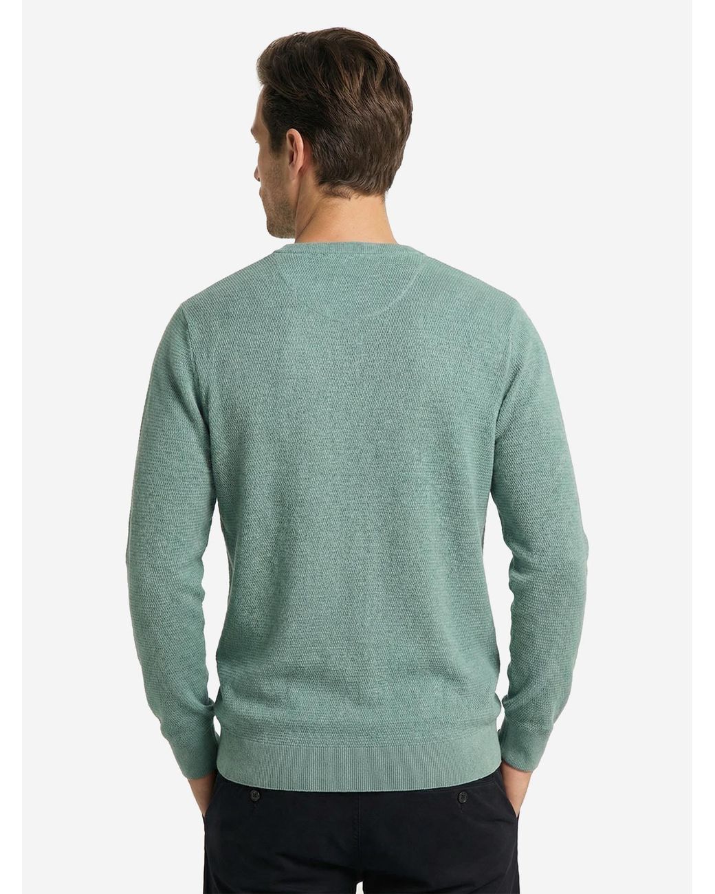 CASA MODA Pullover Basic in Green für Herren