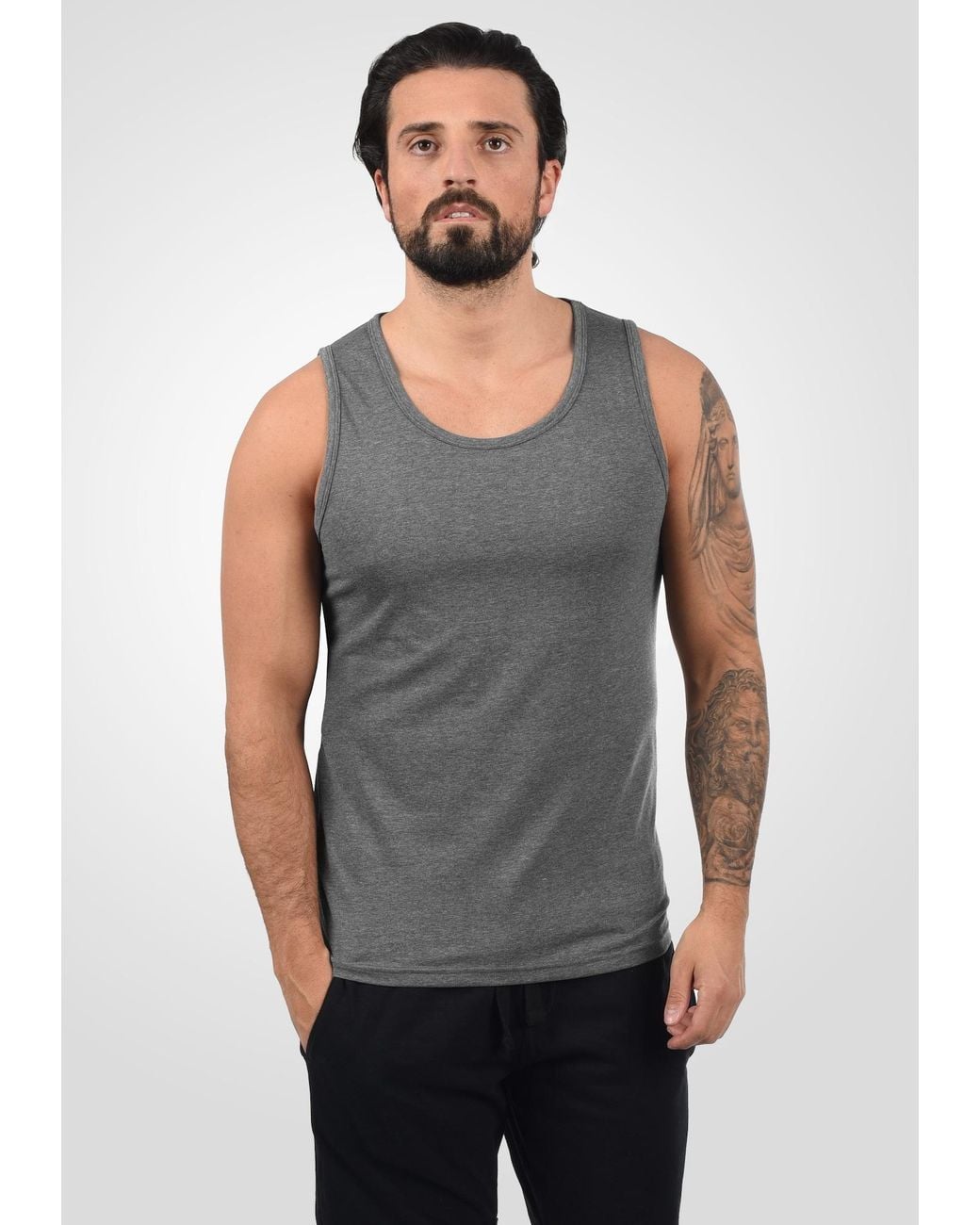Solid Tanktop Casal in Gray für Herren
