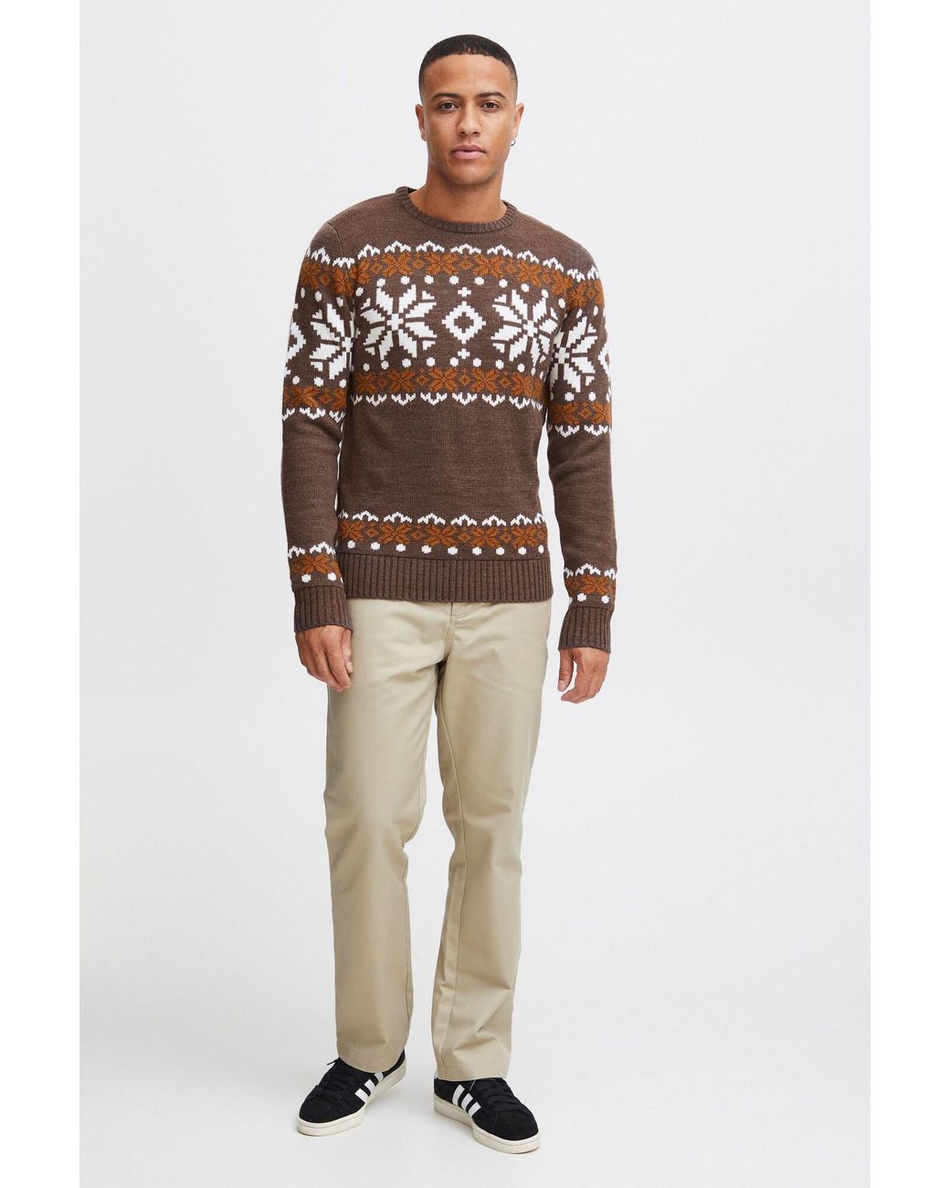 Solid Pullover Norwig in Brown für Herren