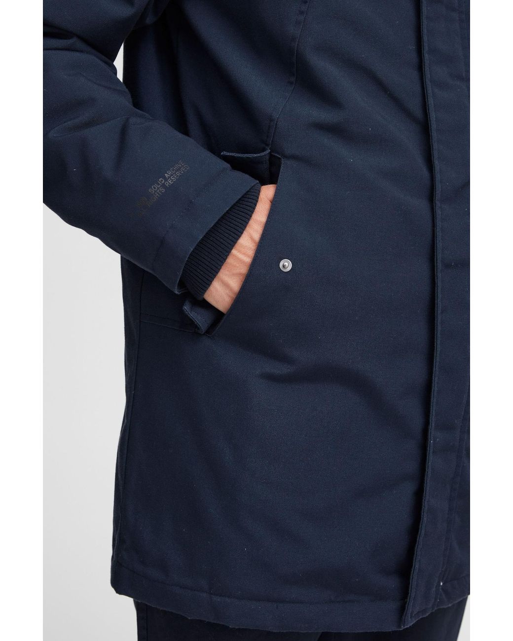 Solid Parka Elan Fall in Blue für Herren