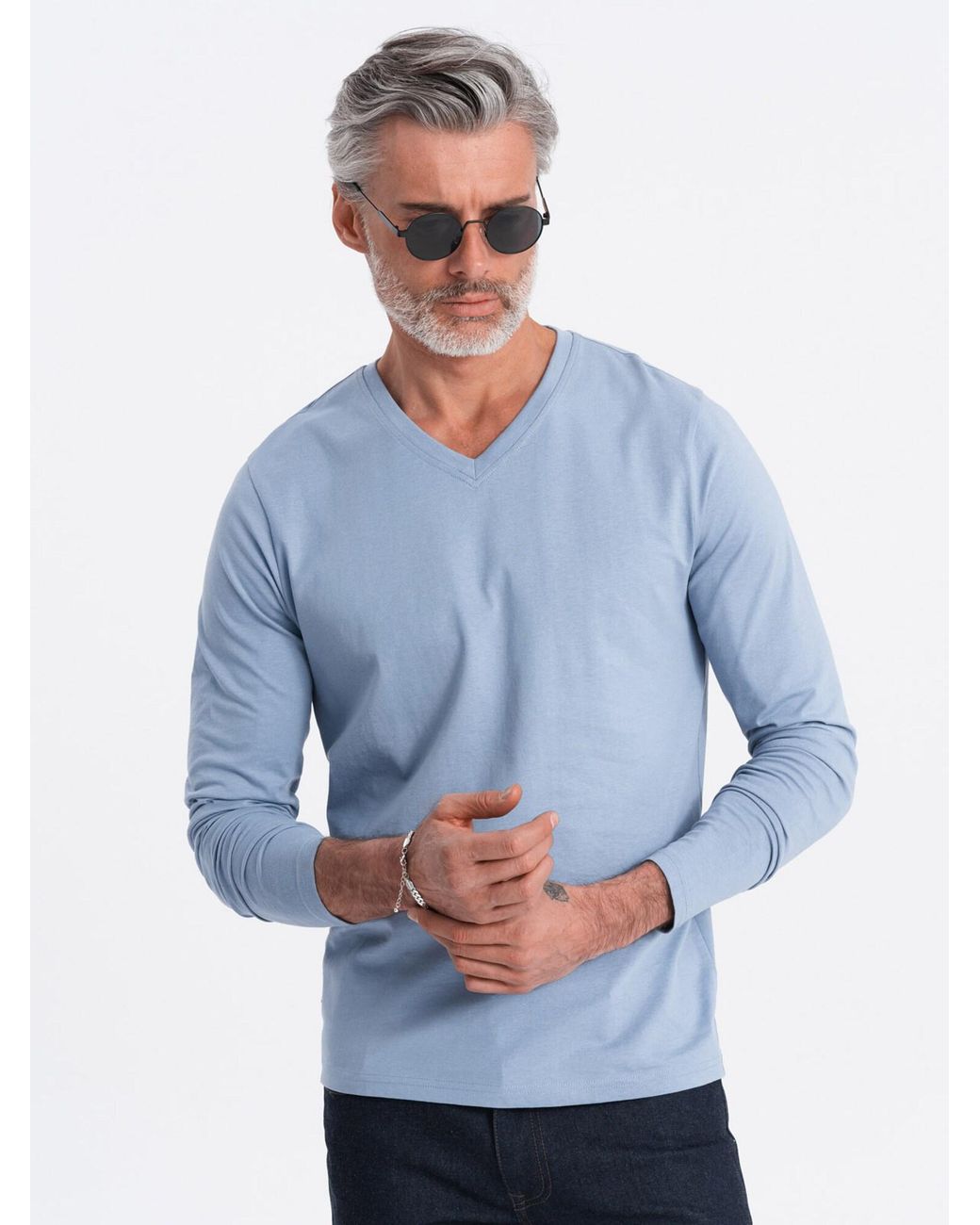 Ombre Pullover in Blue für Herren