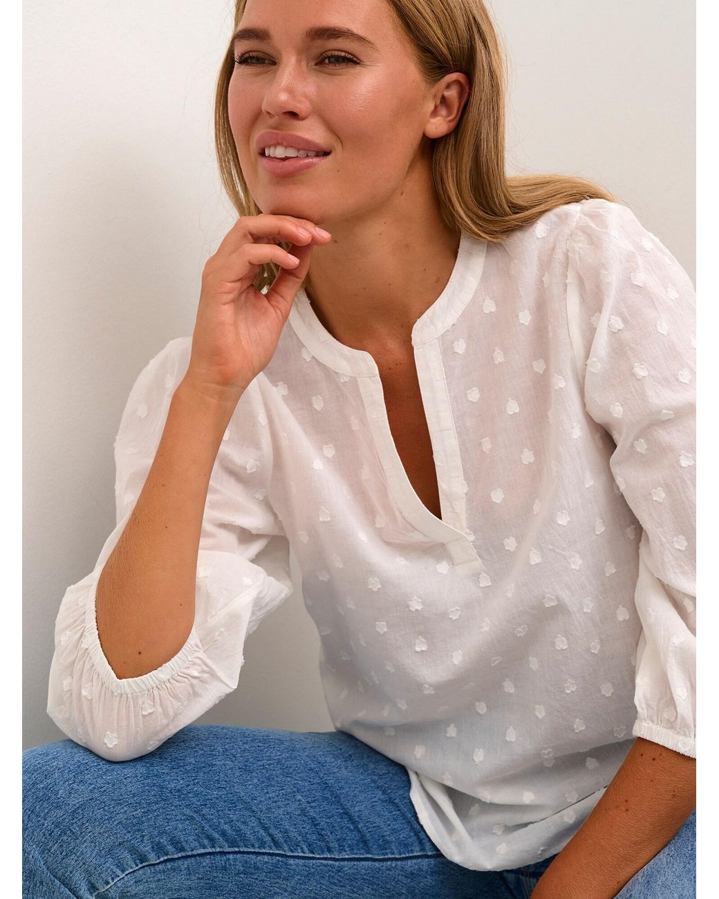 Kaffe White Bluse 'Jollia'