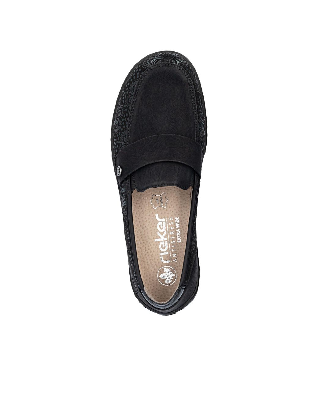 Rieker Black Slipper