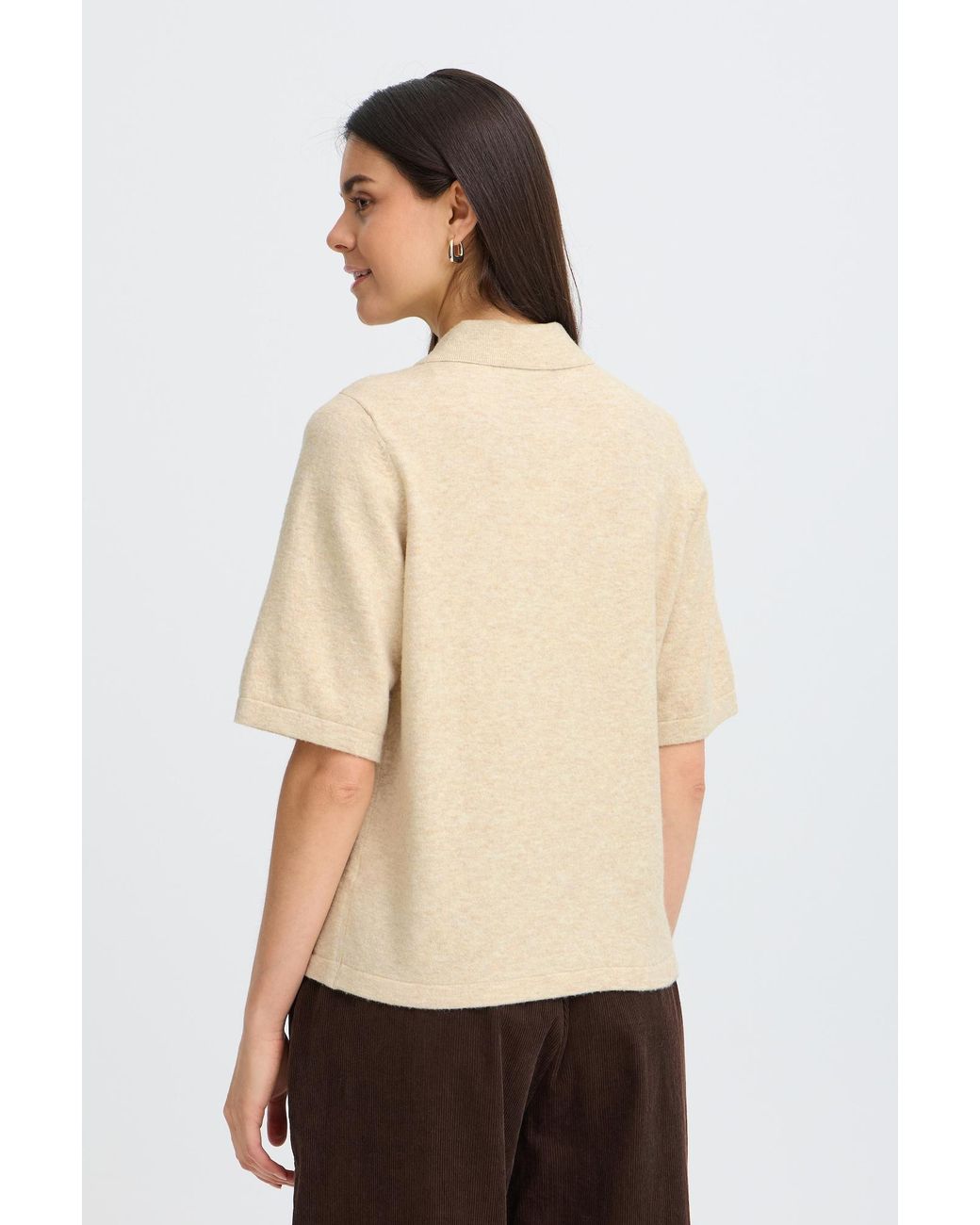 Fransa Natural Pullover Suzette