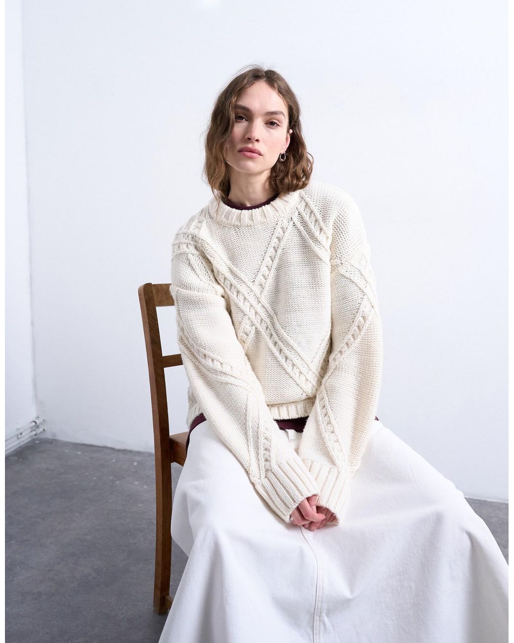 TOPSHOP White Pullover Megan