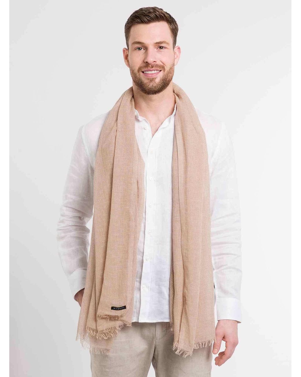 Bugatti Schal in Natural für Herren