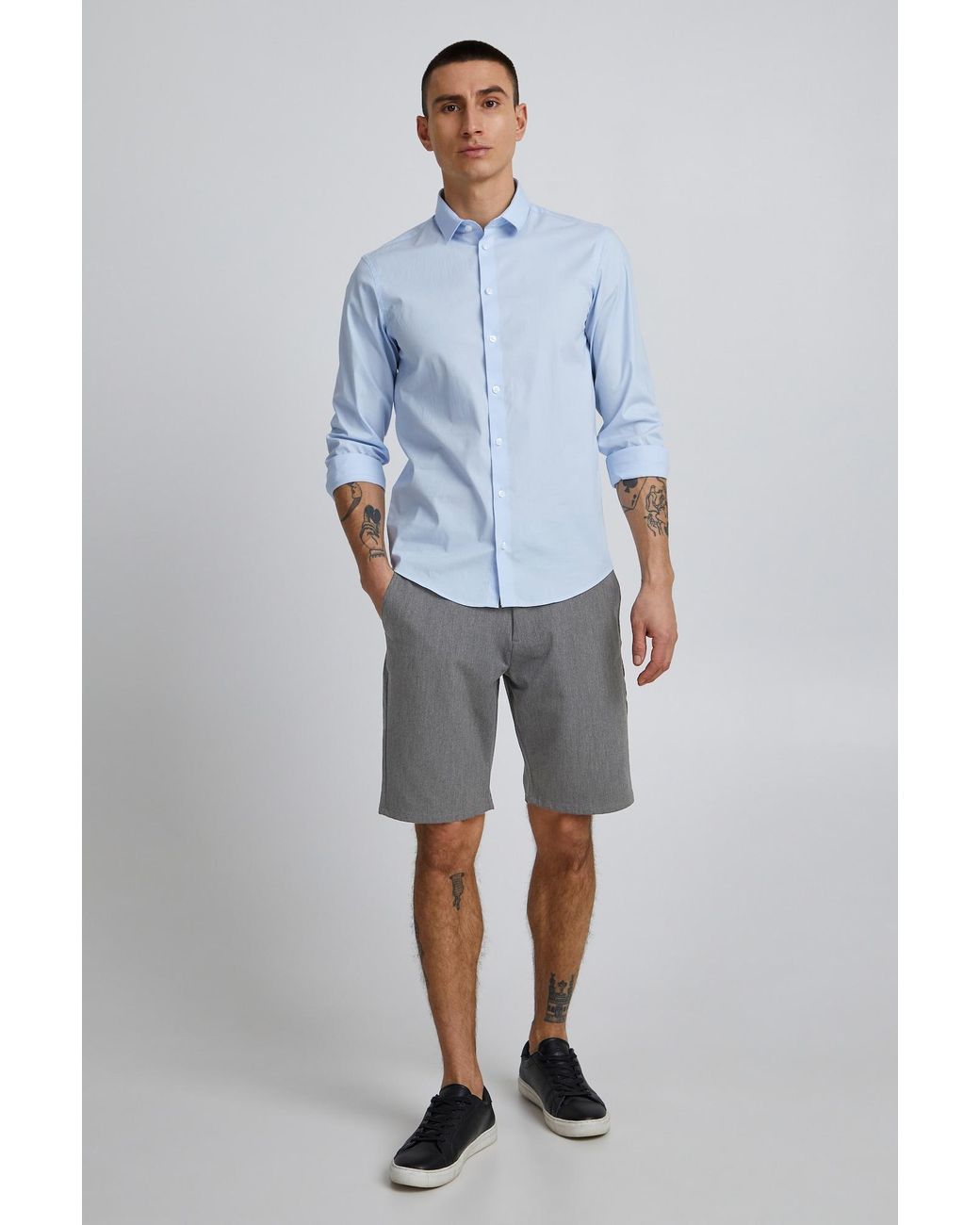 Solid Chinohose in Gray für Herren