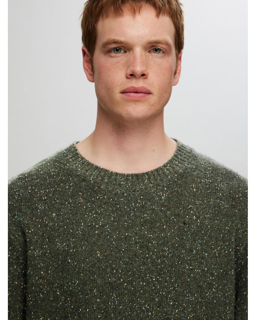 SELECTED Pullover Slhneil in Green für Herren