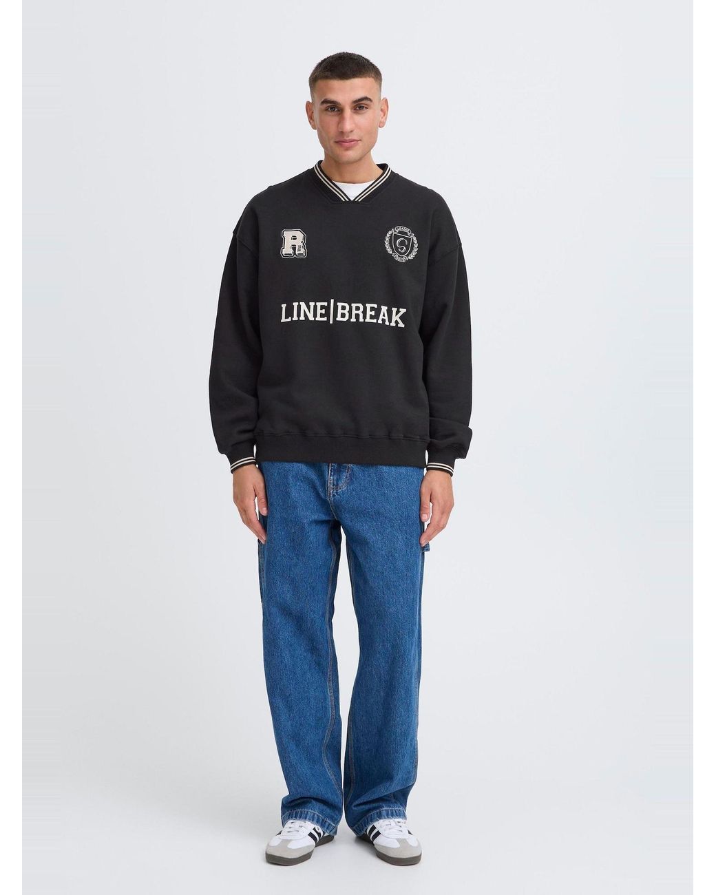 Solid Sweatshirt Sdstratton in Black für Herren