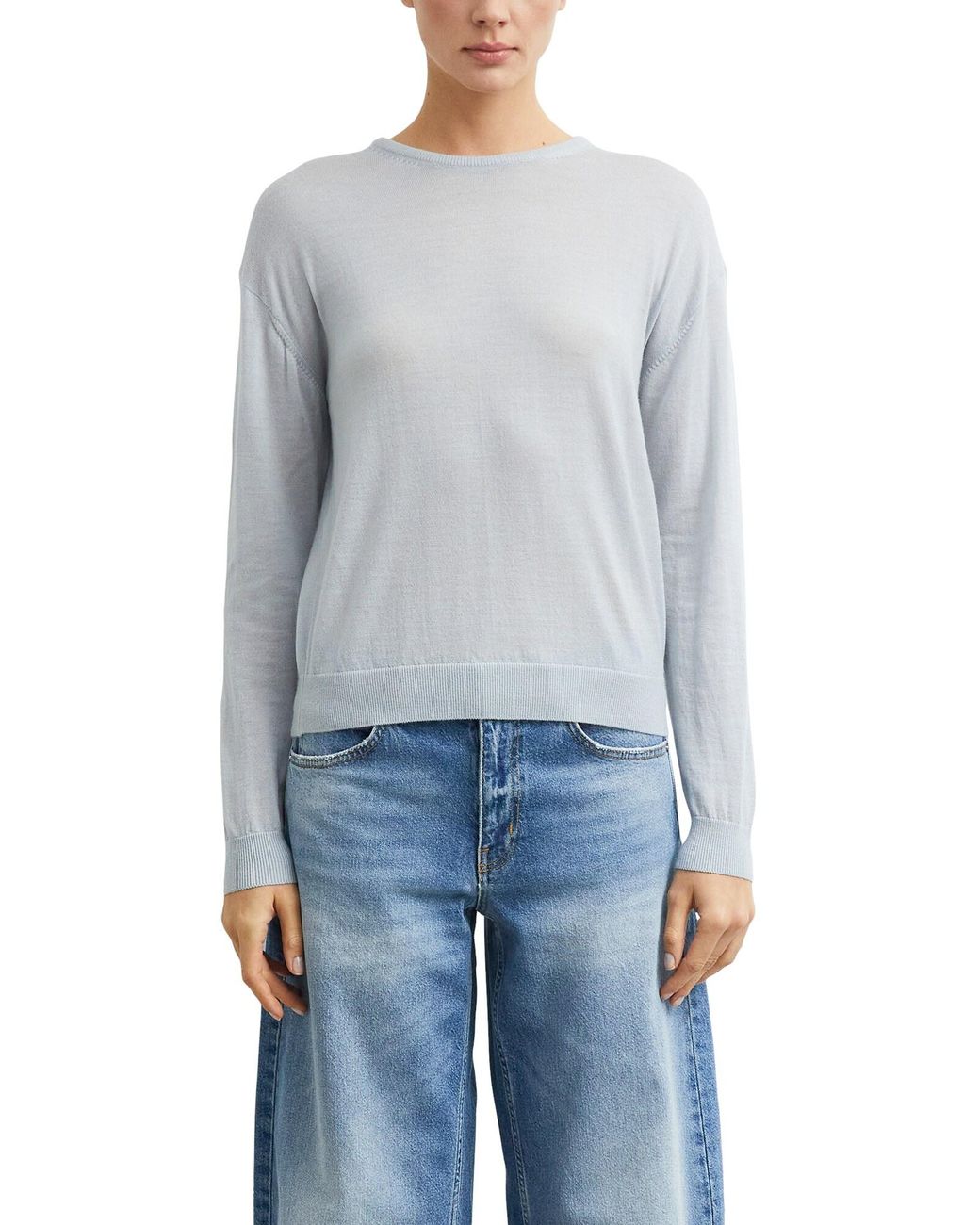 Comma, White Pullover