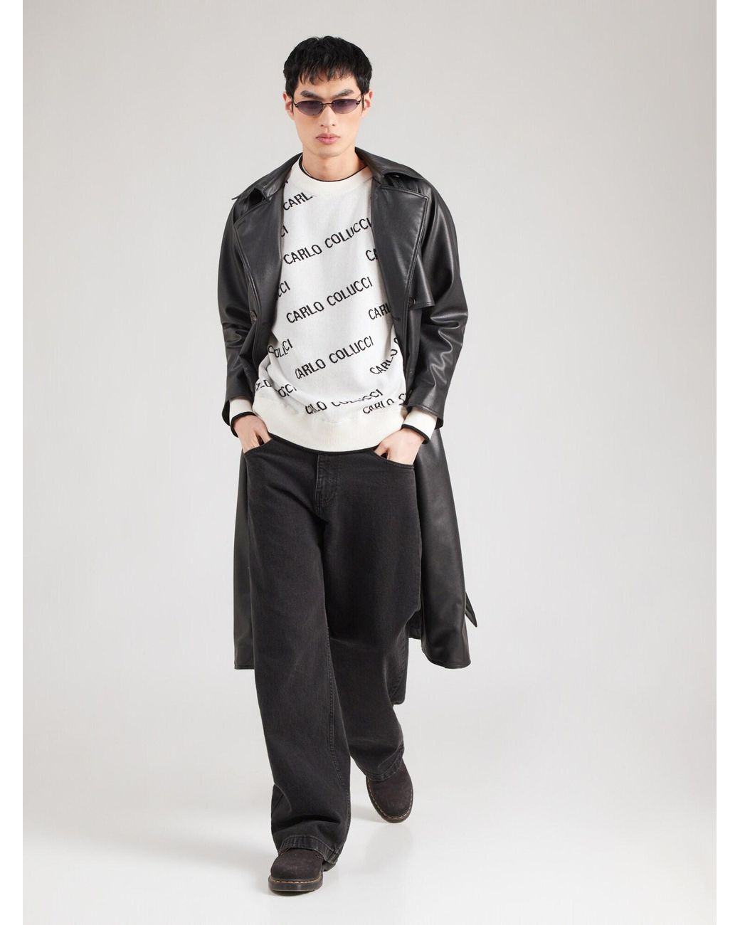 carlo colucci Pullover in Gray für Herren