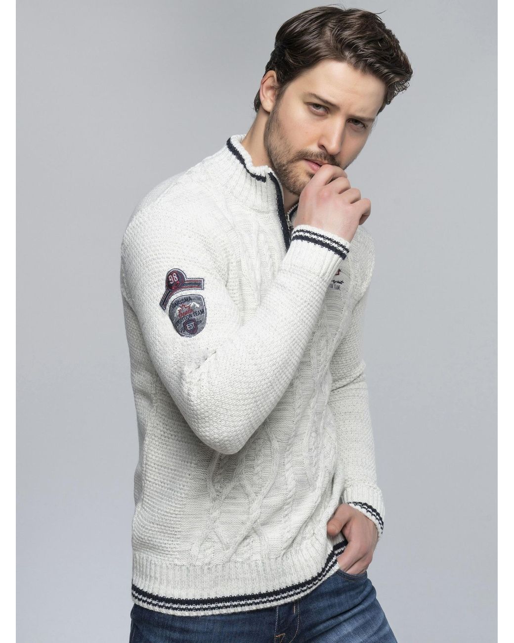 Carisma Pullover in White für Herren