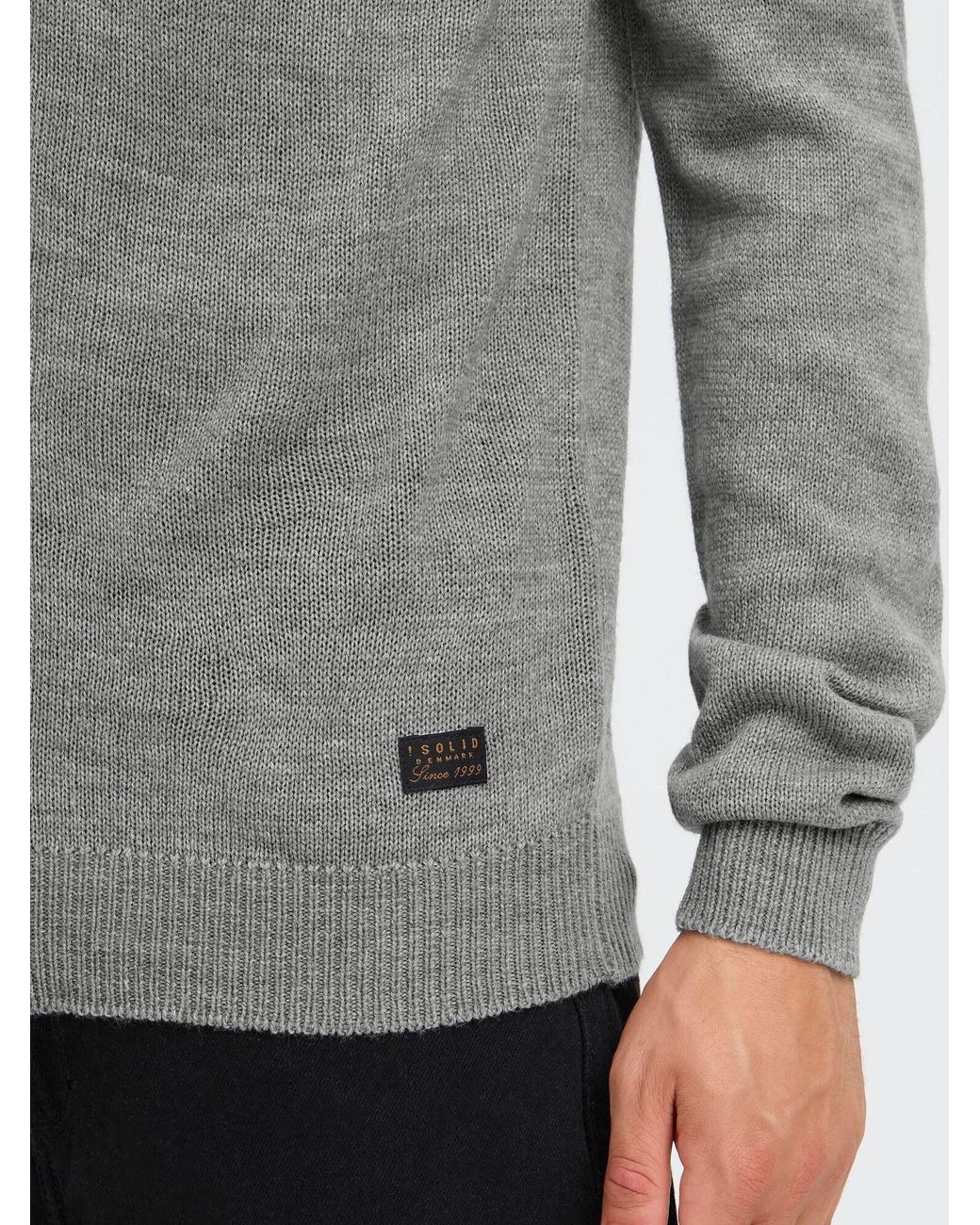 Solid Strickjacke Sdbabal in Gray für Herren