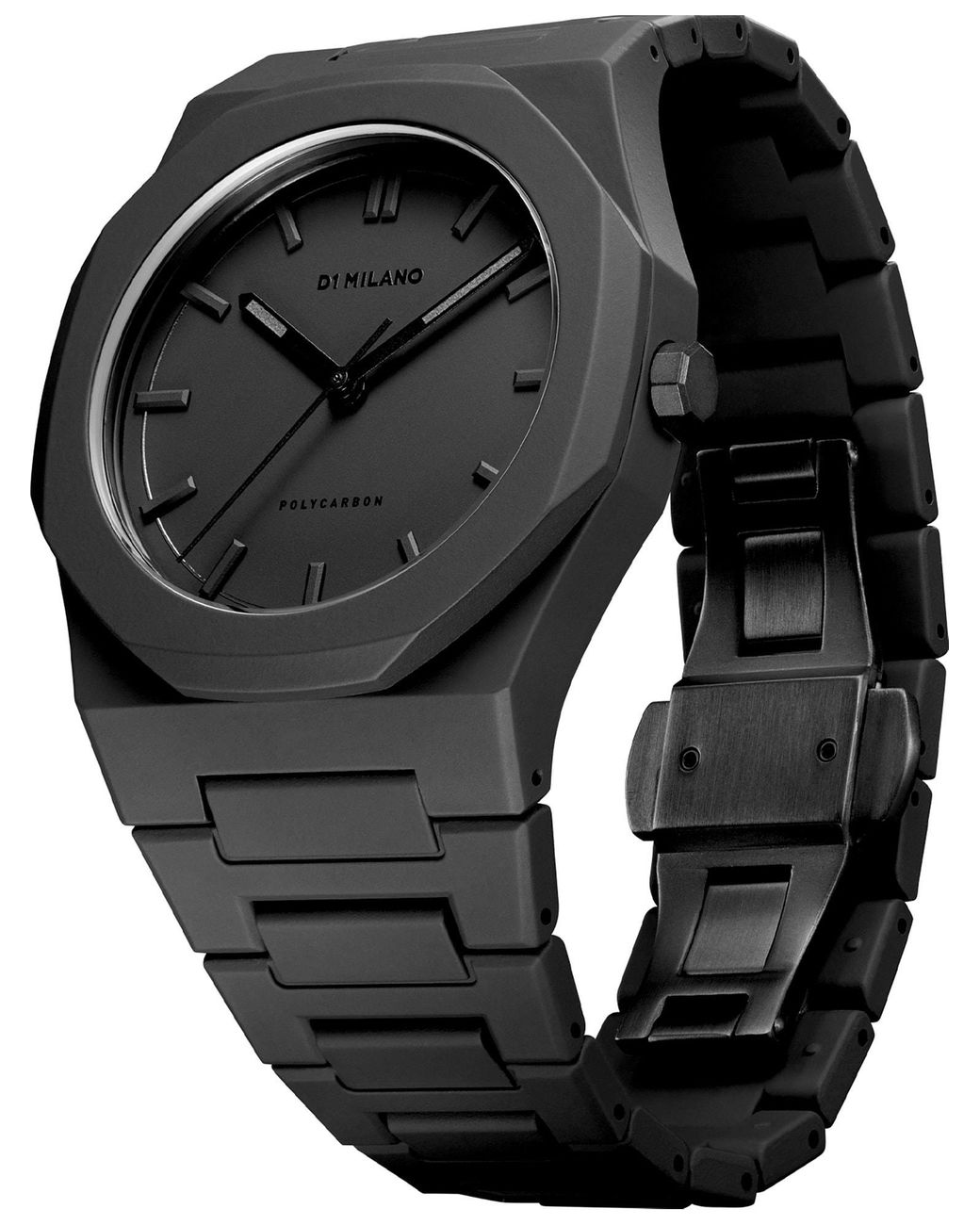 D1 Milano Black Analoguhr