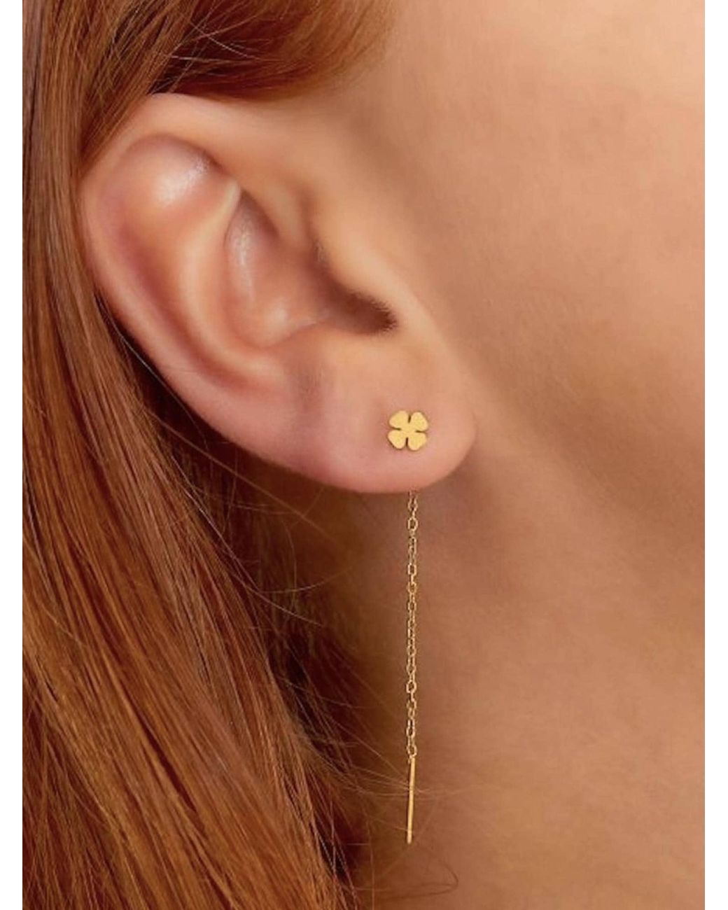 Cala Rose White Ohrringe Clover