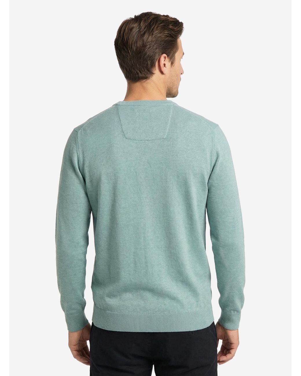 CASA MODA Pullover Basic in Green für Herren