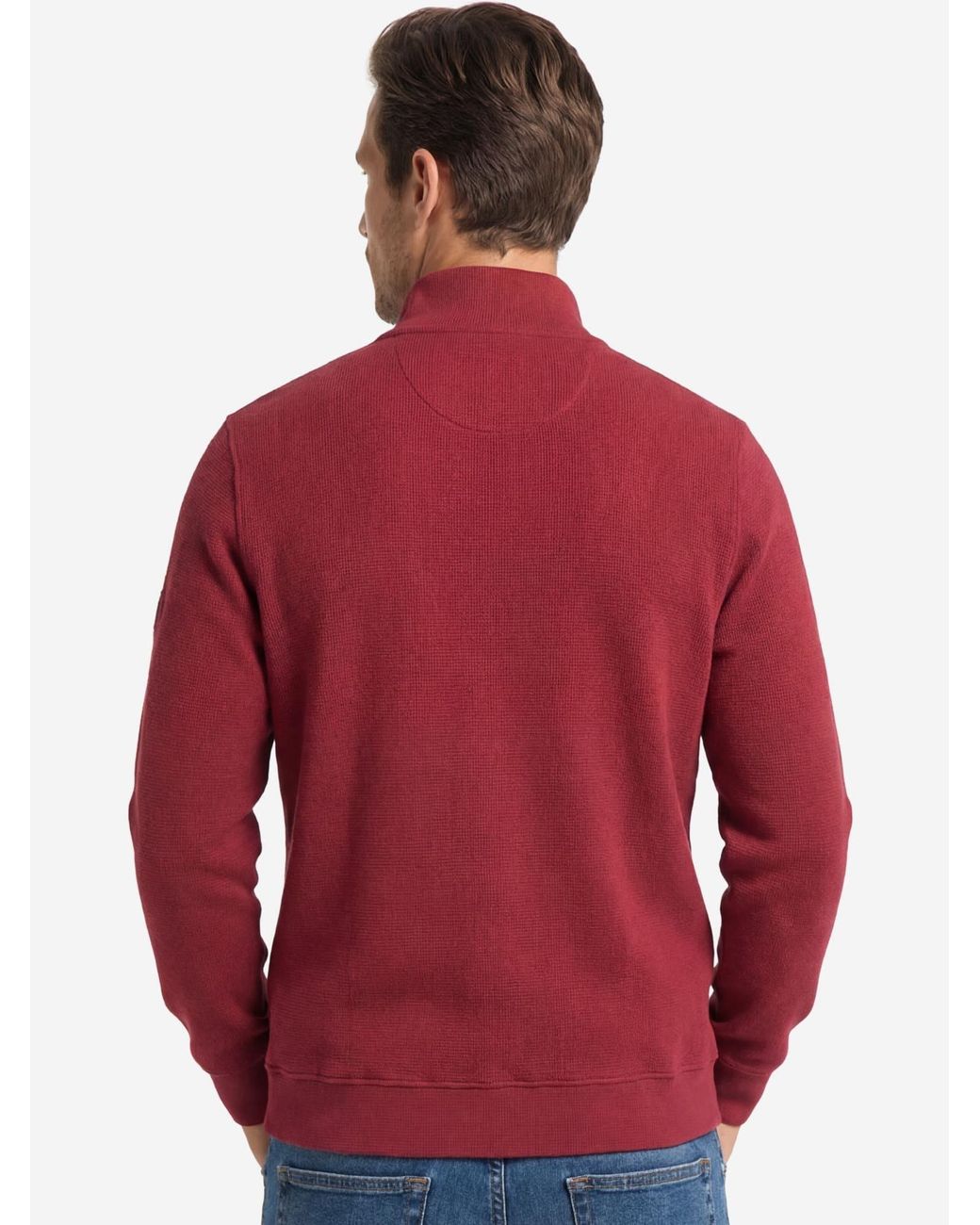 Redmond Pullover Basic in Red für Herren