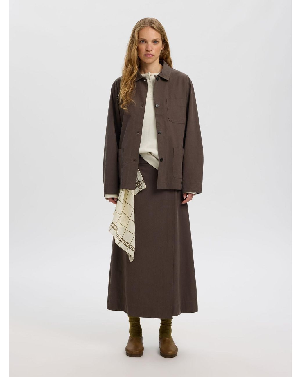 SELECTED Brown Bluse